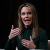 Wendy McMahon, CEO of CBS News, speaks during the Axios BFD event in New York